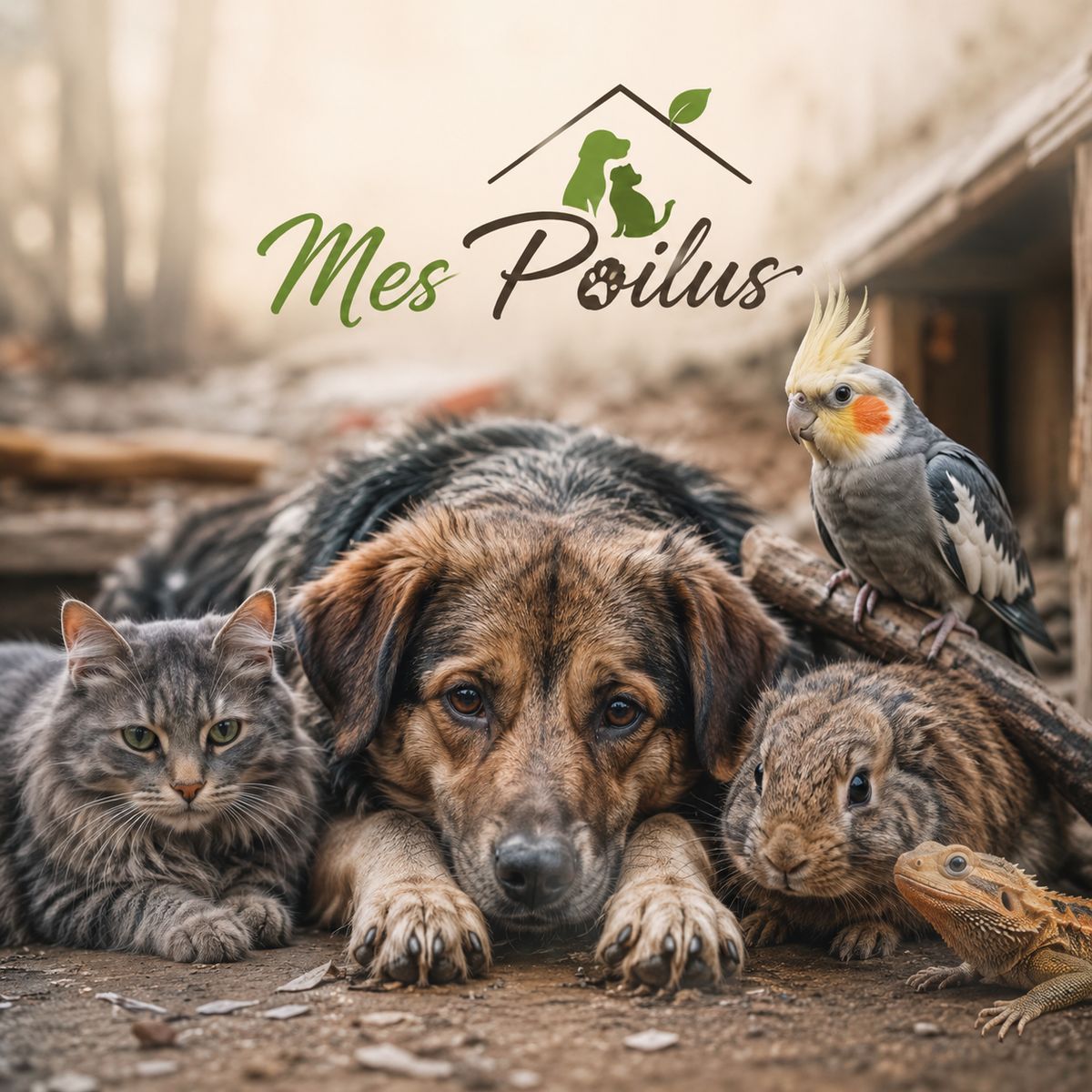 Animaux de compagnie en attente d'adoption