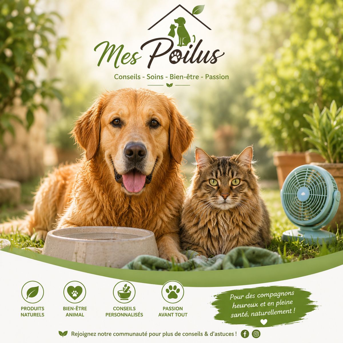 Canicule et animaux : protéger votre chien et chat de la chaleur extrême